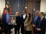 Rev. Dr. Munir Kakish celebrating the Palestinian Presidential Decree for recognizing Evangelicals